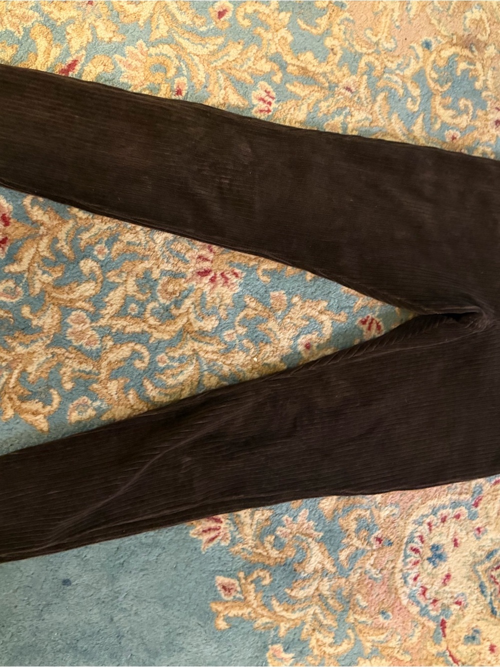 HUE Brown Ribbed Leggings